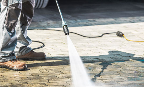 Jet washing Patio clean