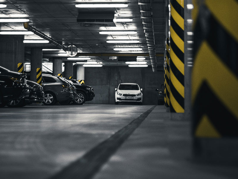 Car Park Cleaning by professional jet washer